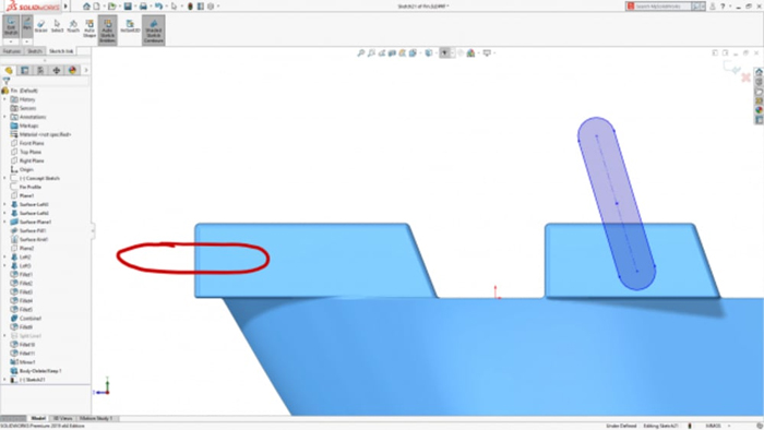 solidworks 2019 - On the Surface