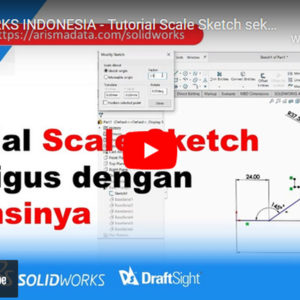 Tutorial Scale Sketch sekaligus dengan dimensinya