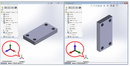 z up templete solidworks
